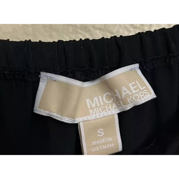 MK Michael Kors Strapless Jumpsuit Black Small Elastic Waist Polyester Stretch - Picture 3 of 7